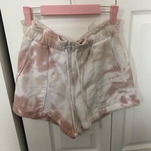 Abercrombie & Fitch Pink Tie-Dye Athletic Shorts